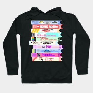 Retro 80s Movies VHS Stack Hoodie